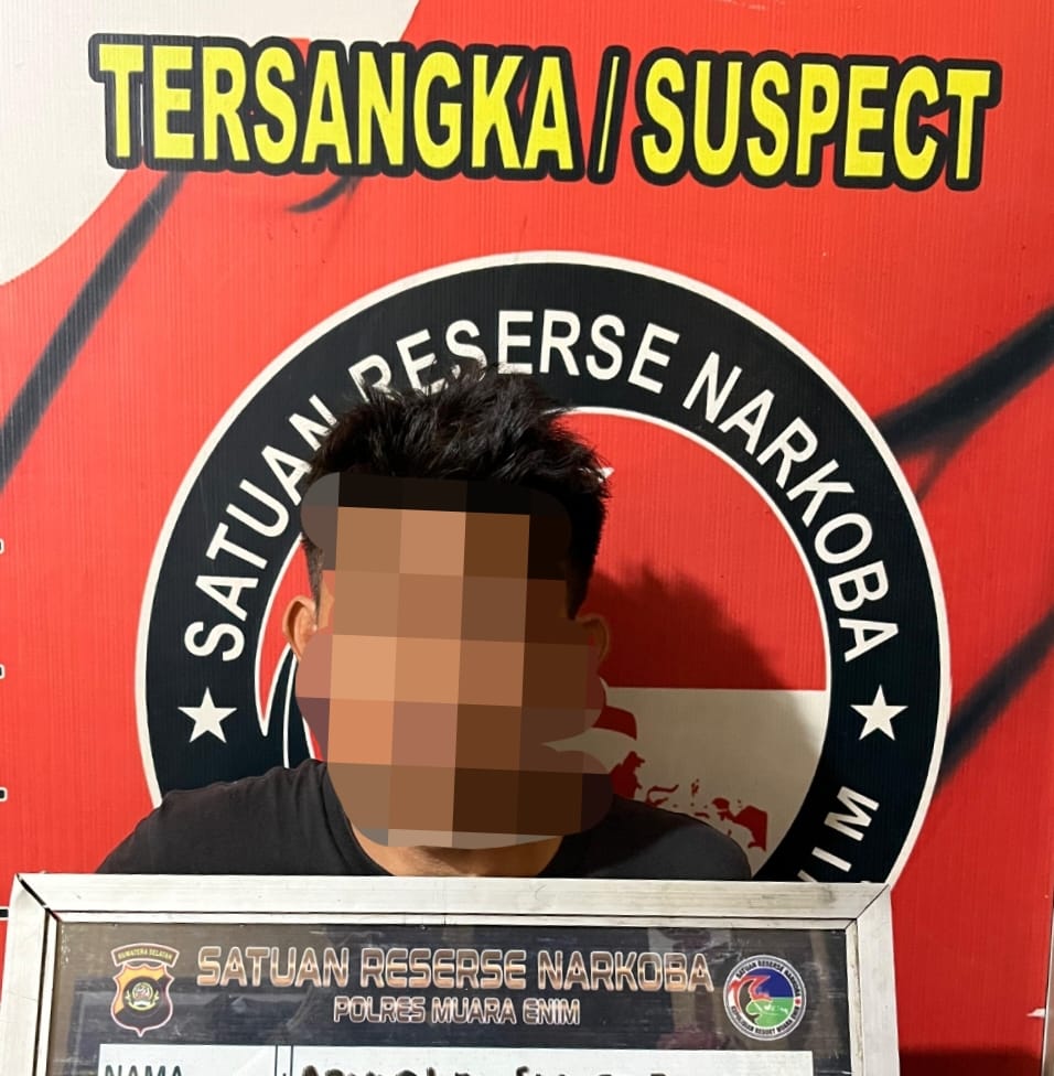 Polres Muara Enim Amankan 5,82 Gram Sabu dari Tangan Pengedar di Desa Kota Baru