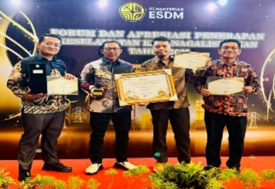 PT DSSP Power Sumsel Raih Penghargaan SMK2 Dari Kementerian ESDM RI 