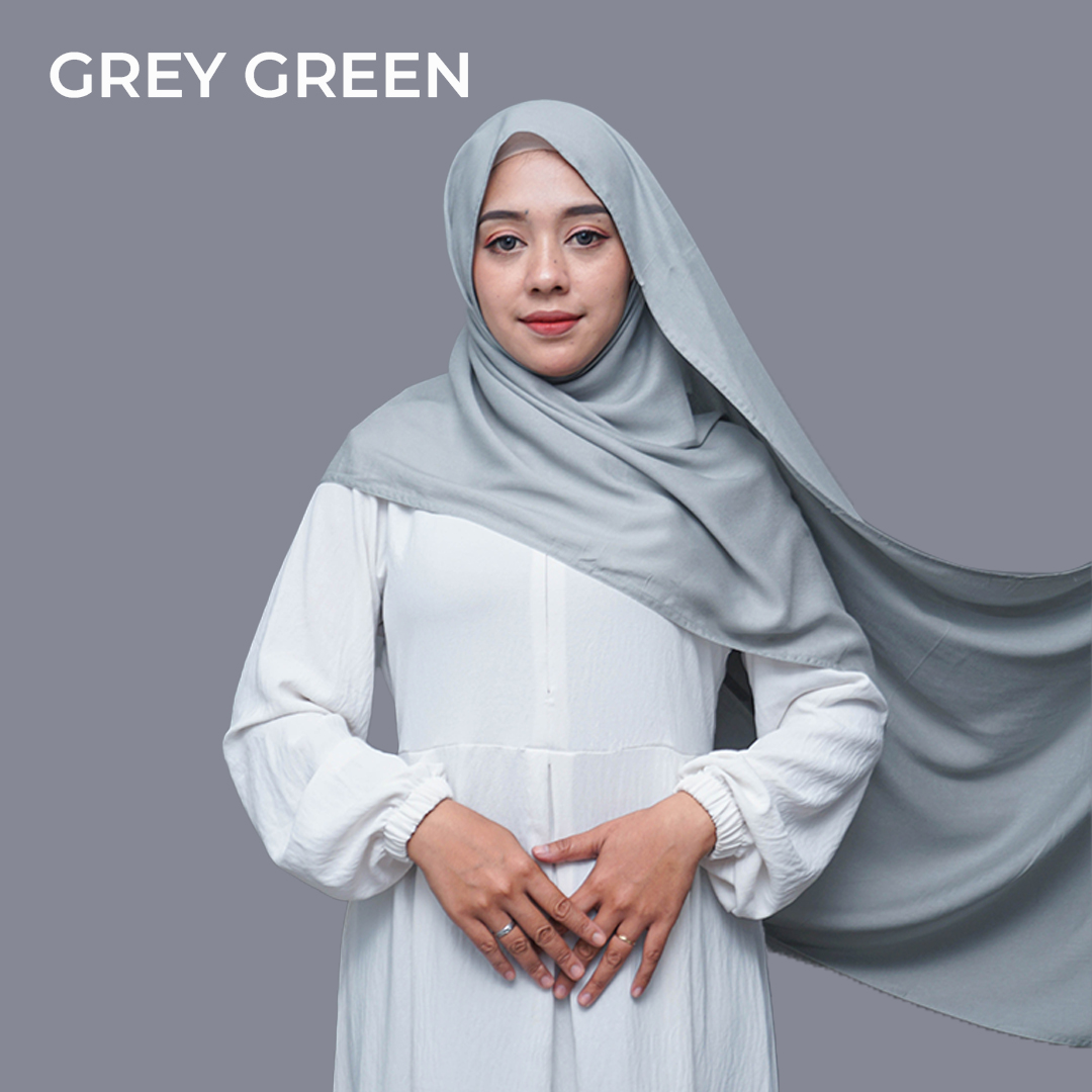 PASHMINA VISCOSE GREY GREEN