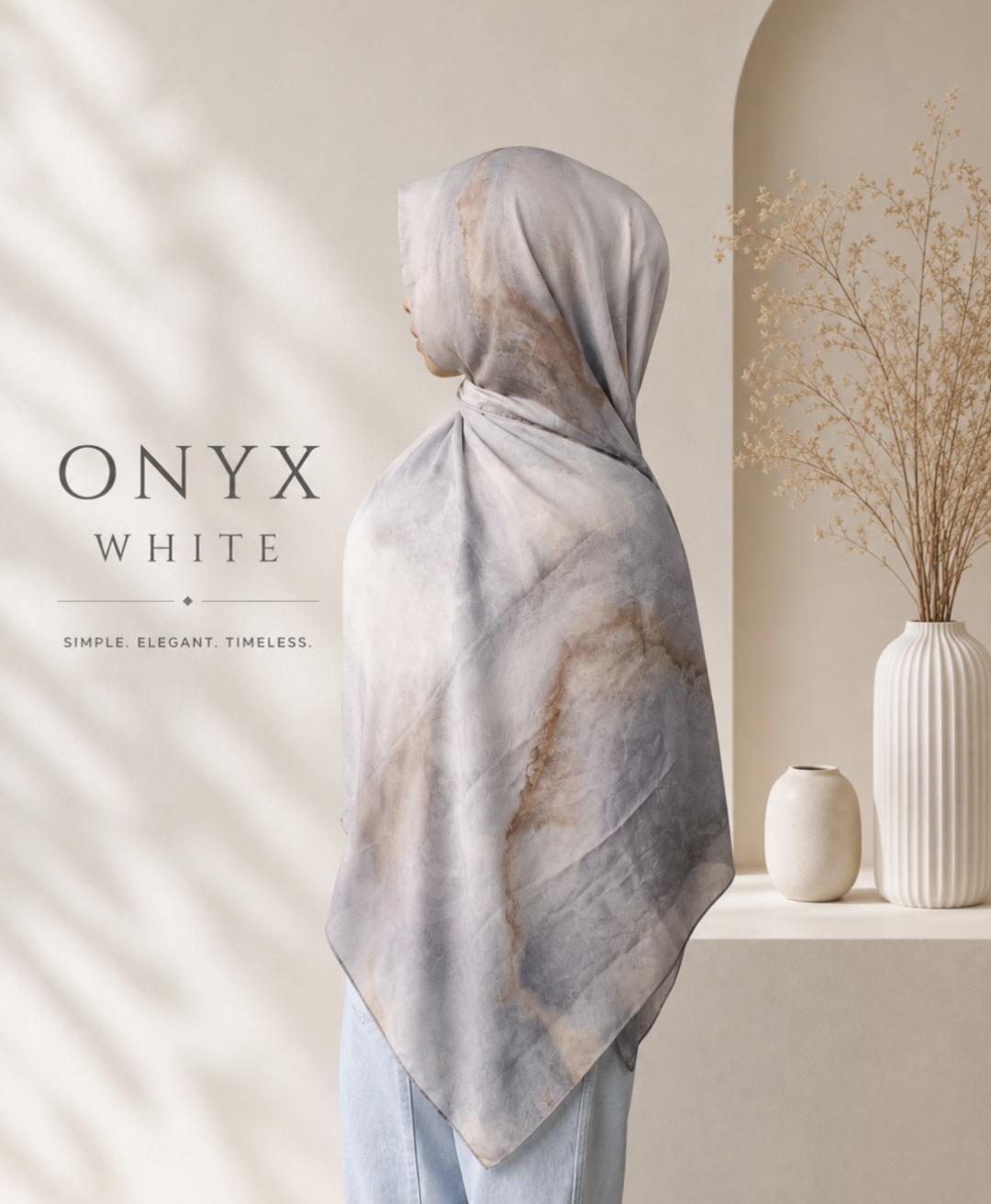 VISCOSE PRINT WHITE ONYX