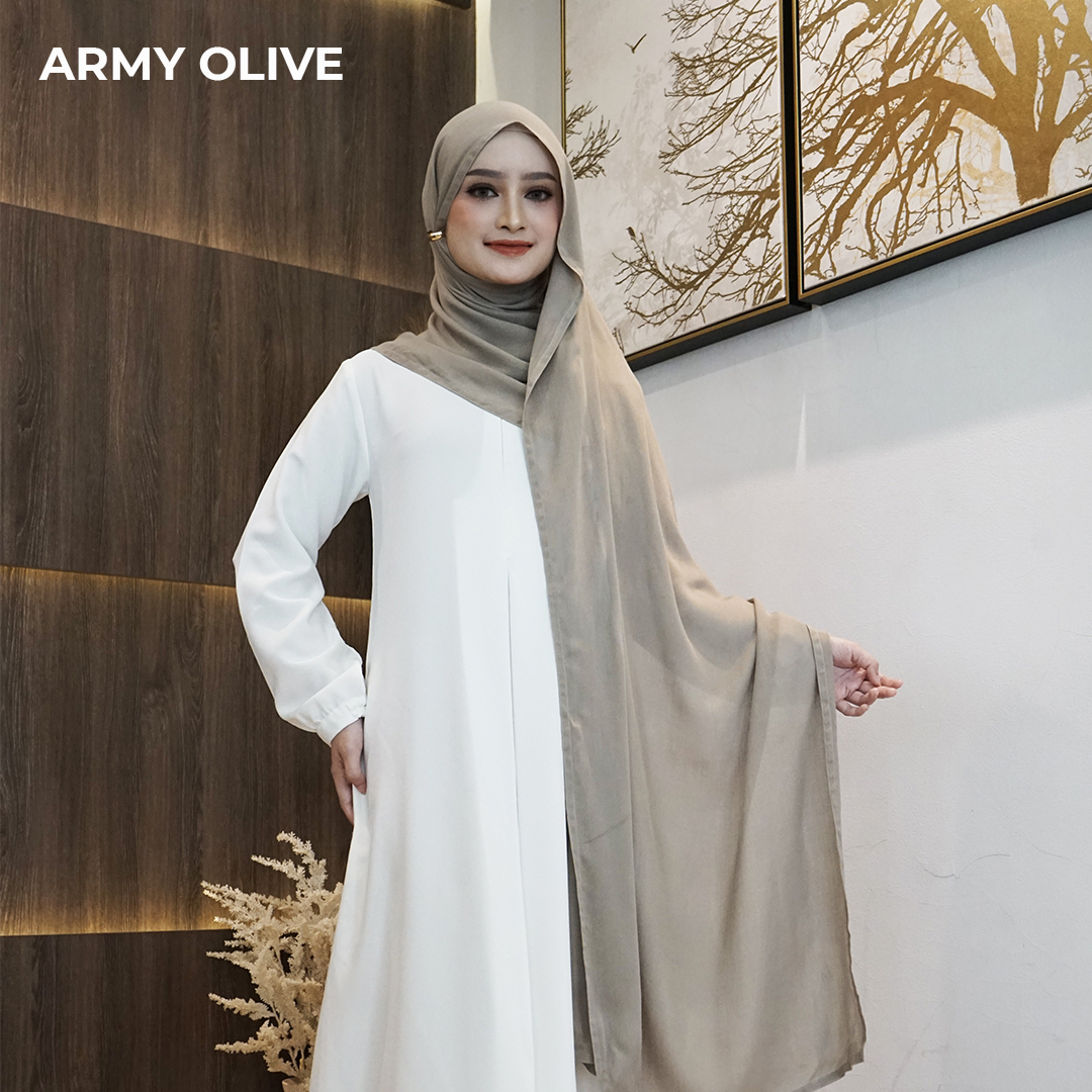 PASHMINA VISCOSE V2-ARMY OLIVE