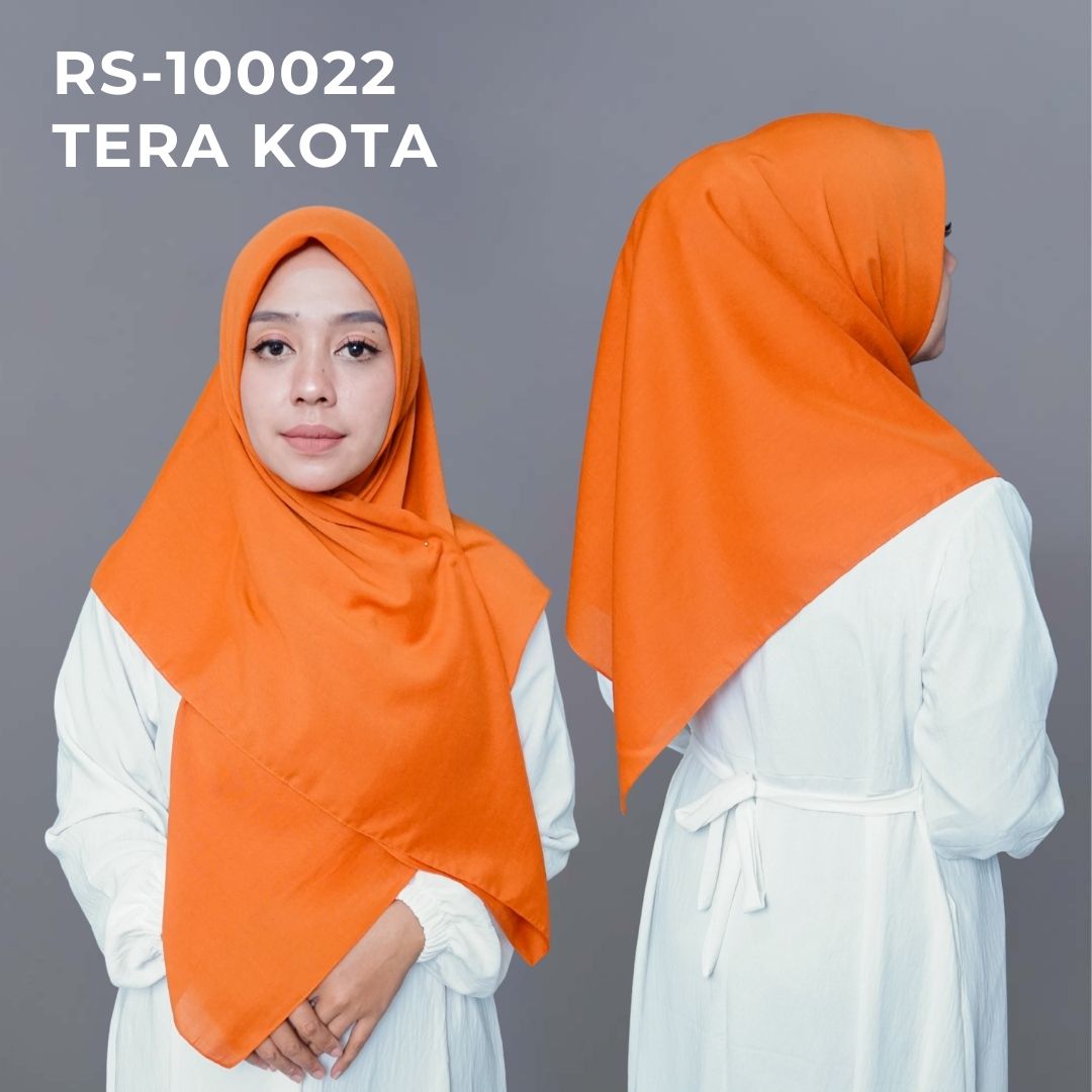 HIJAB POLOS JAIT TEPI TERACOTTA