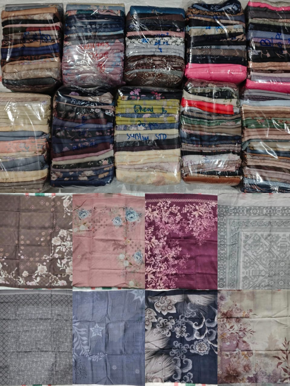 HIJAB MOTIF SUBLIM EX BRAND GRADE B