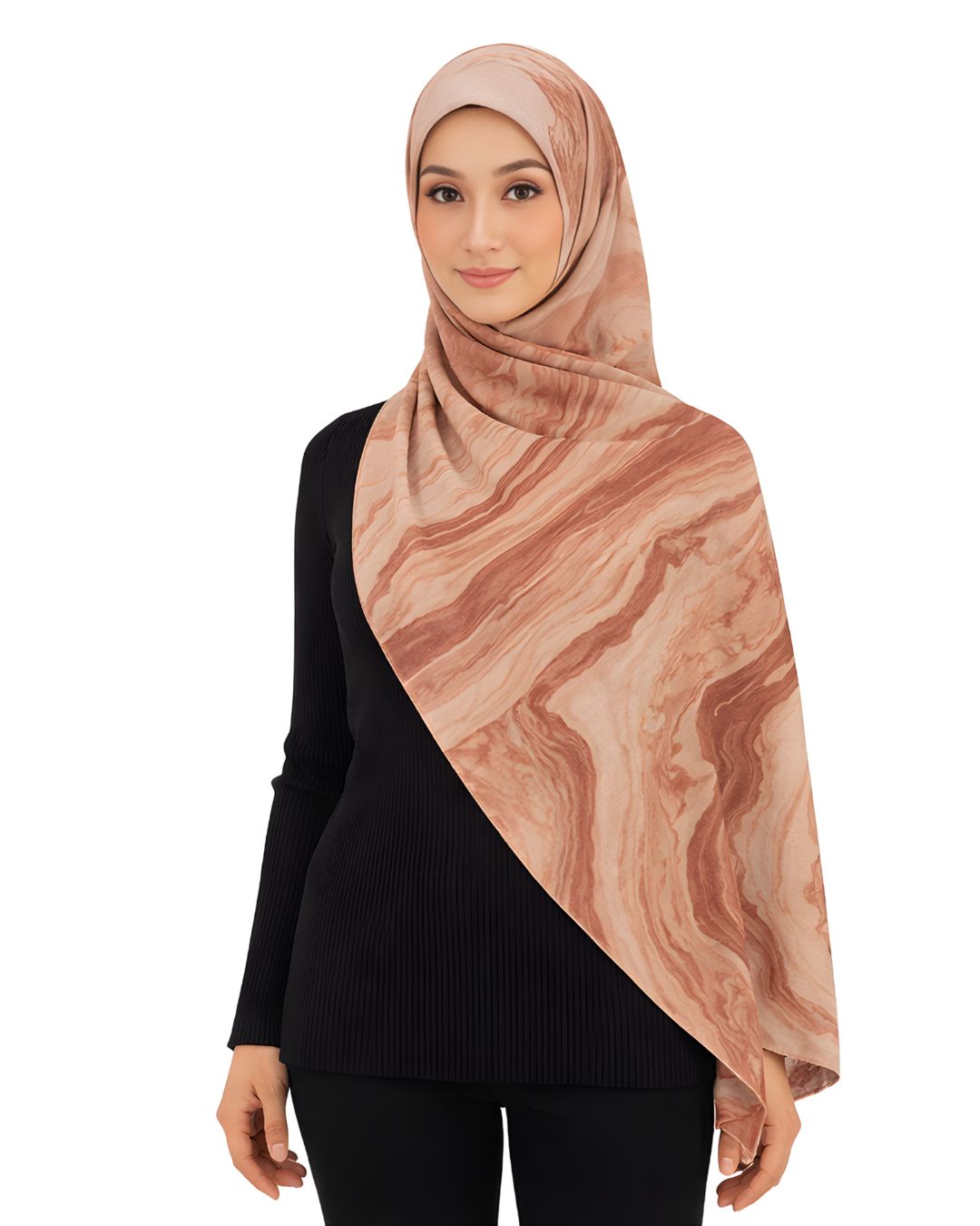 VISCOSE PRINT SIENNA