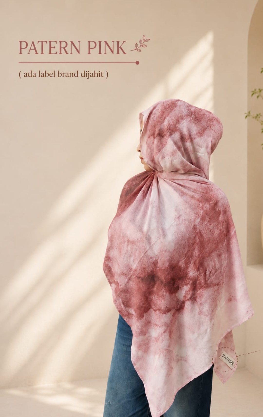 VISCOSE PRINT PATTERN PINK