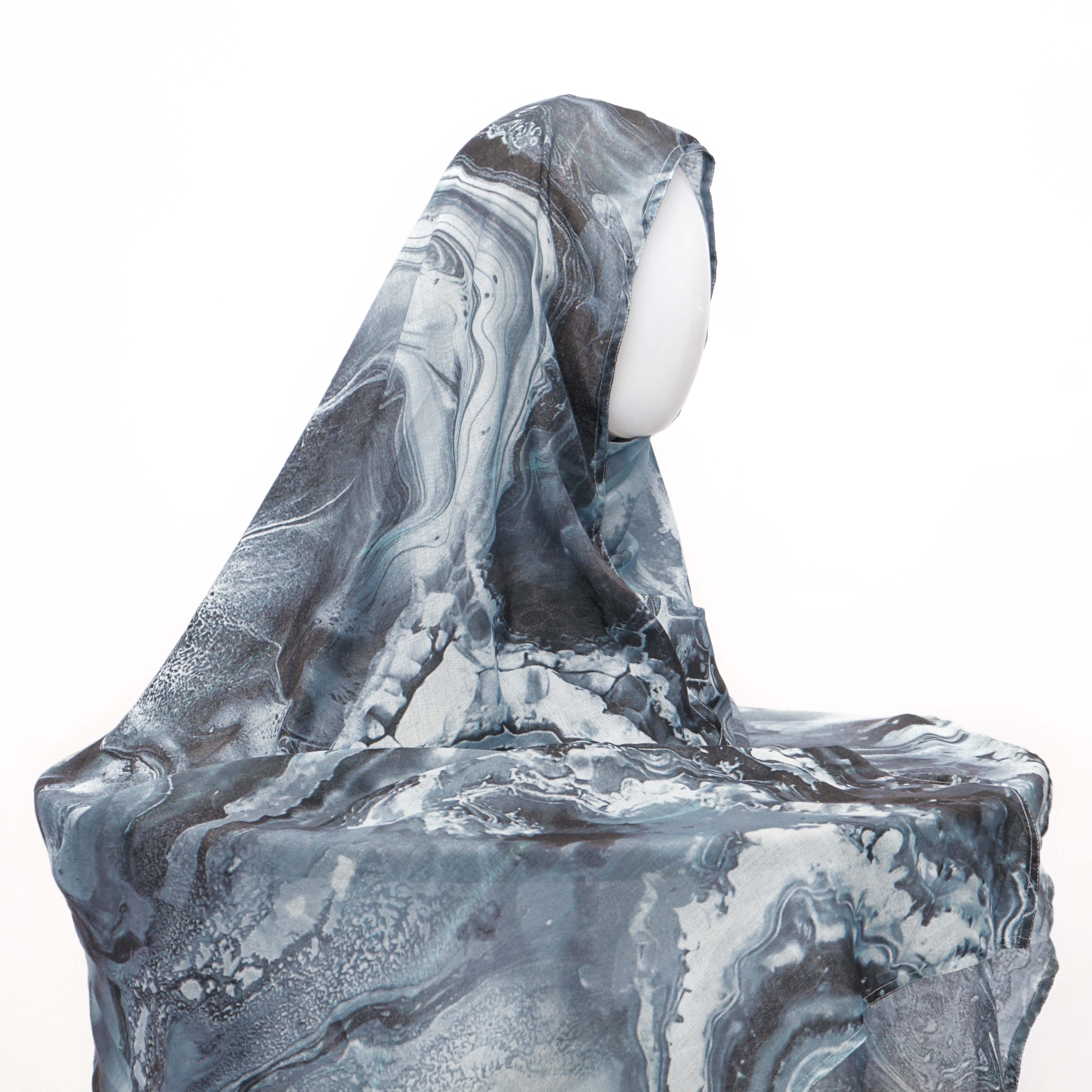 VISCOSE PRINT ABSTRAK 3 ABU