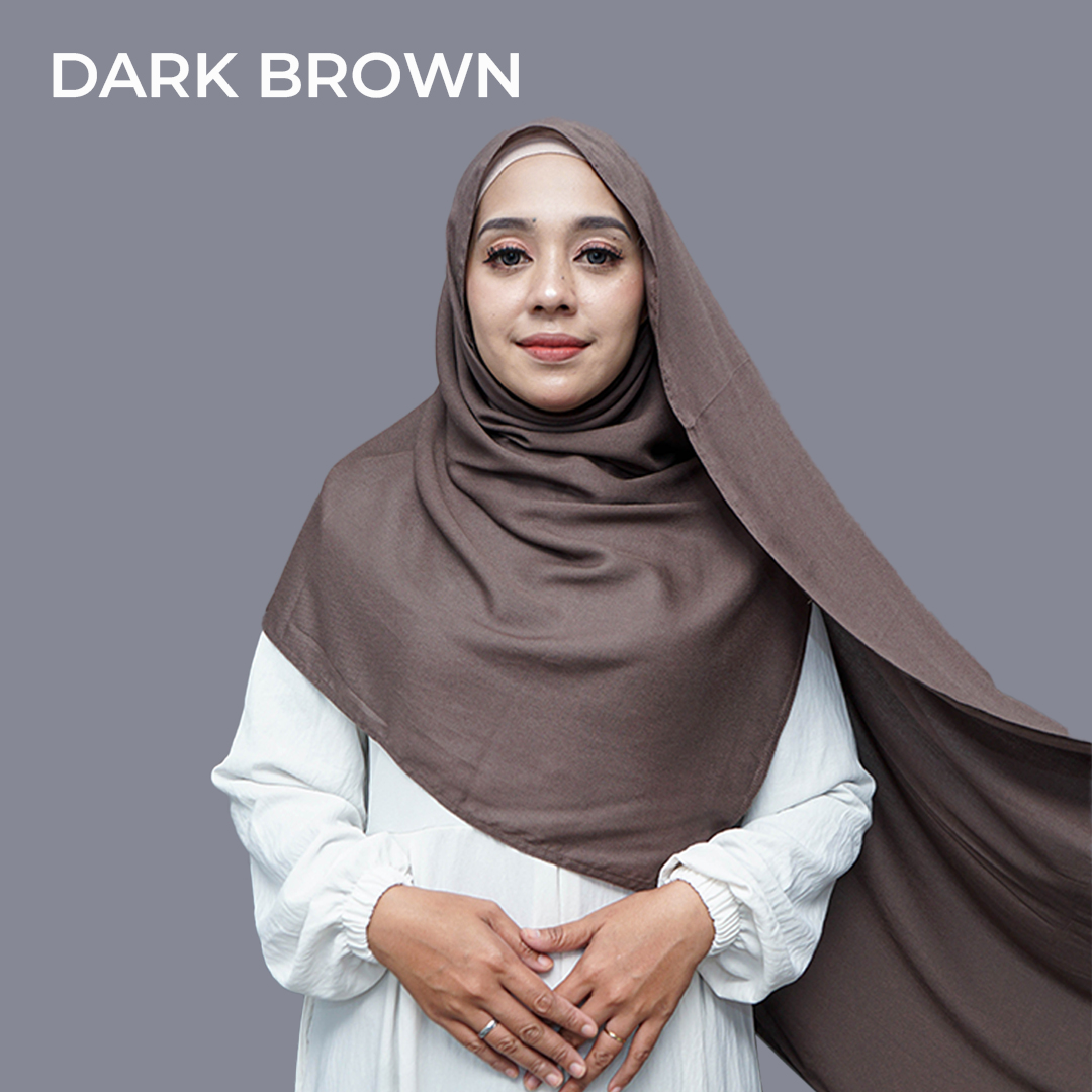 PASHMINA VISCOSE DARK BROWN