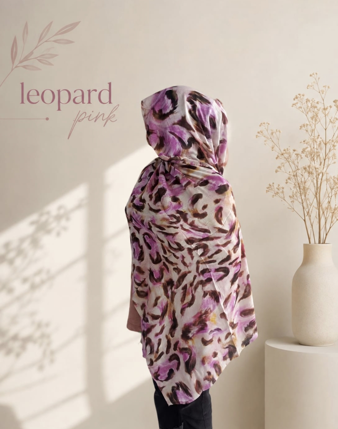 EX BRAND V PRINT LEOPARD PINK