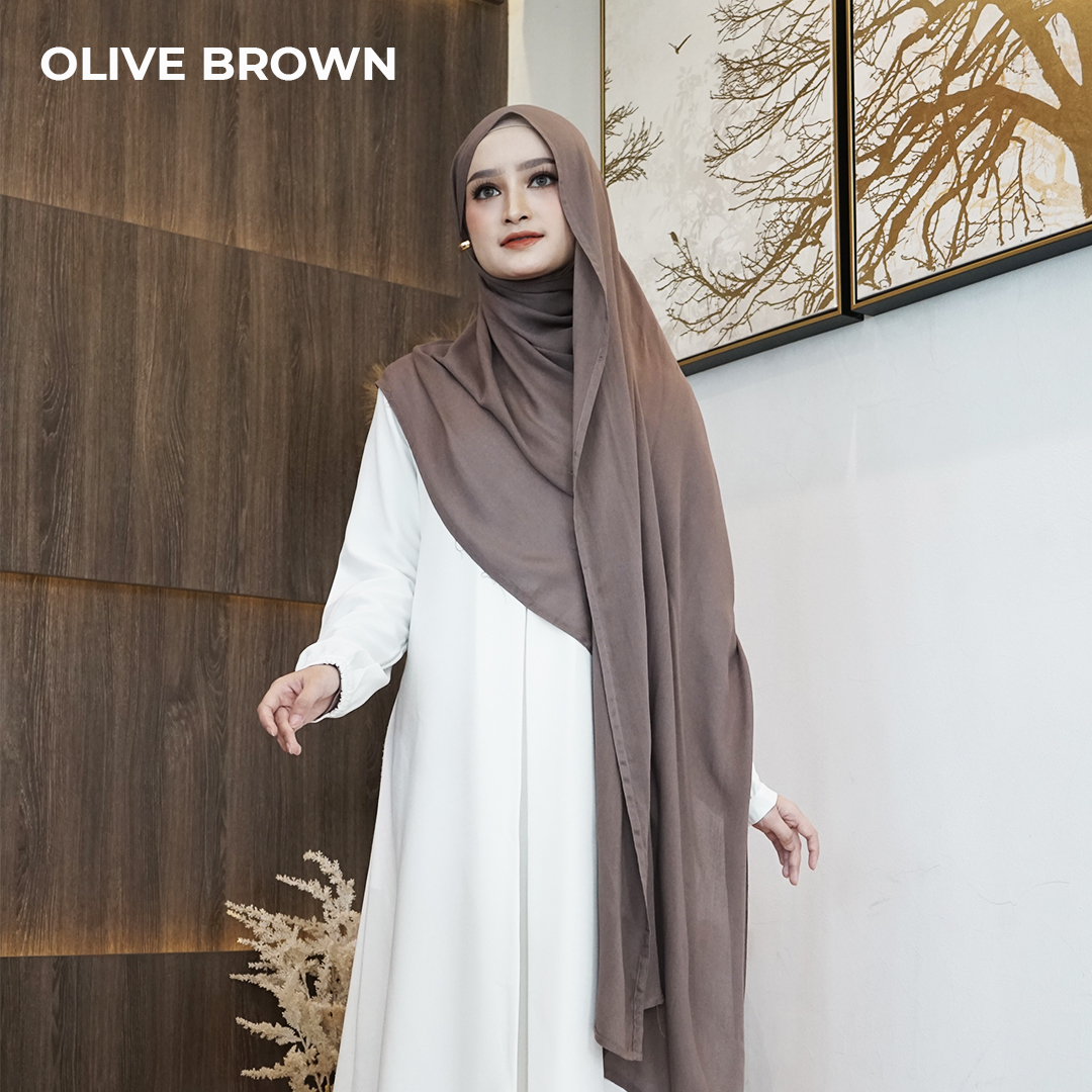 PASHMINA VISCOSE V2-OLIVE BROWN