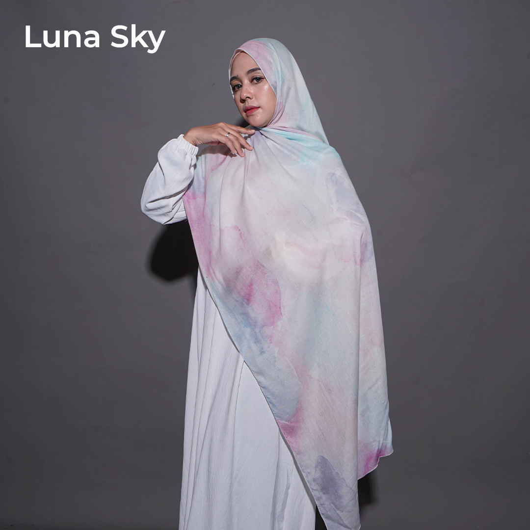 VISCOSE PRINT LUNA SKY
