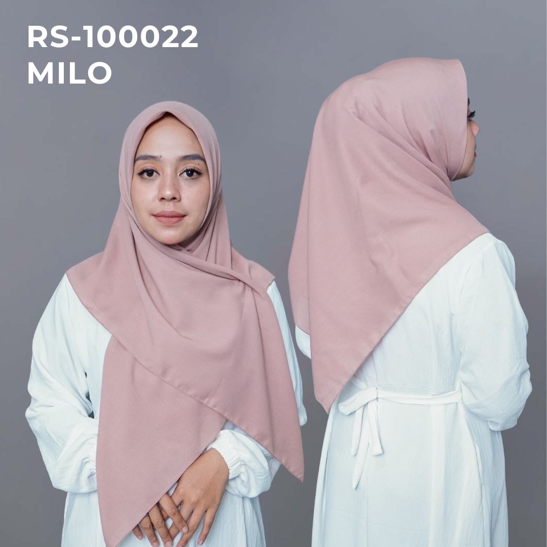 HIJAB POLOS JAIT TEPI MILO