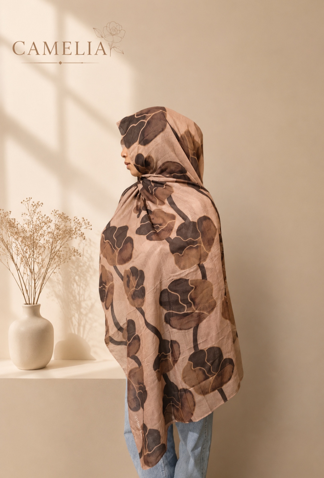 EX BRAND V PRINT CAMELIA