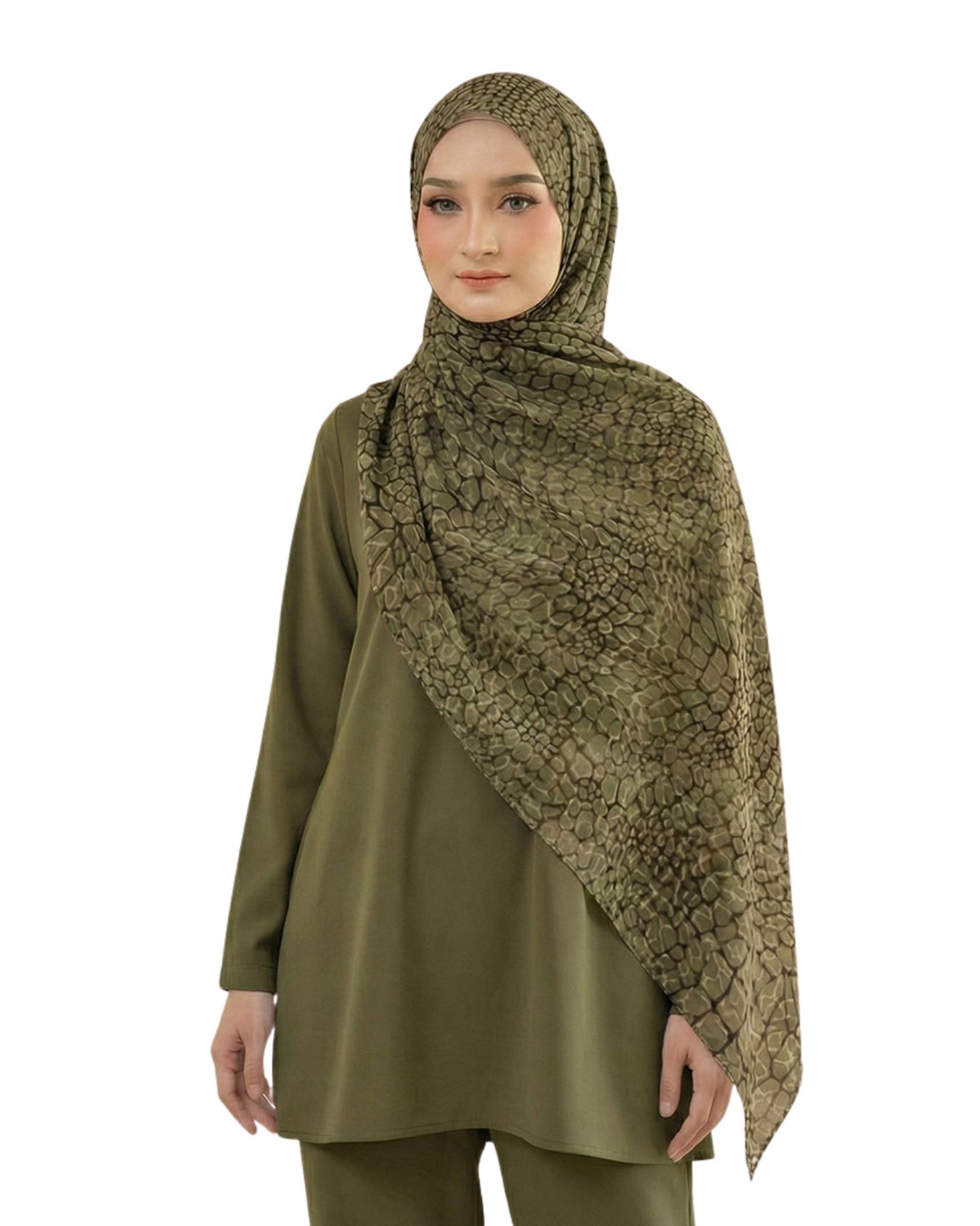 VISCOSE PRINT VERDANT CROC