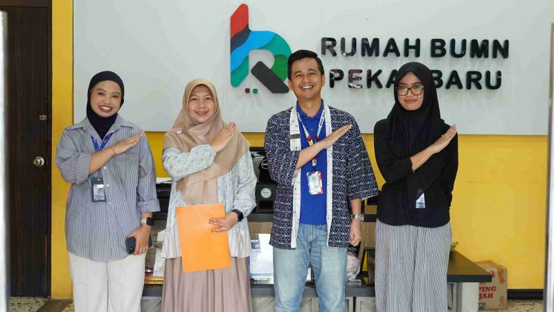 Kolaborasi Kampus dan Dunia Usaha: Prodi Administrasi Bisnis FISIP UNRI Monev Magang Berdampak di Rumah BUMN Riau
