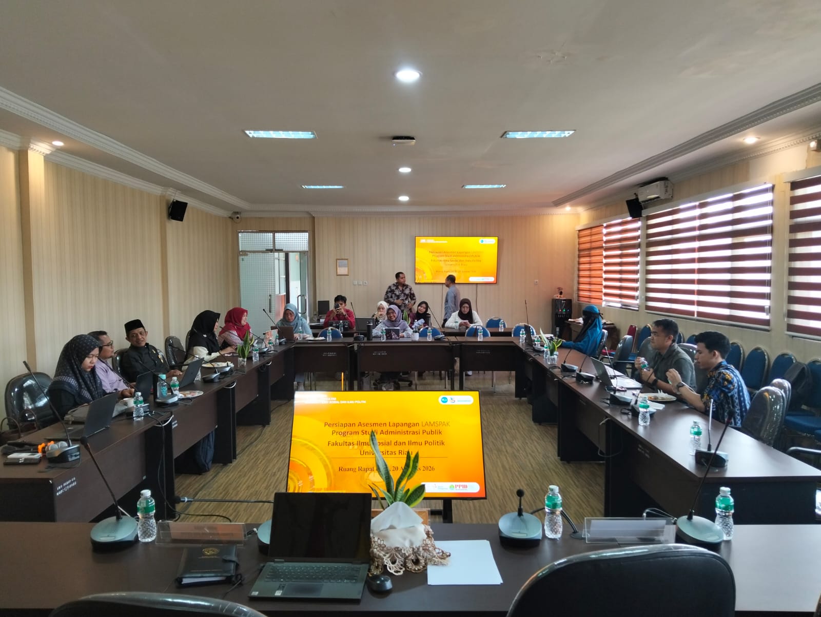 FISIP UNRI Matangkan Persiapan Asesmen Lapangan Program Studi Administrasi Publik oleh LAMSPAK