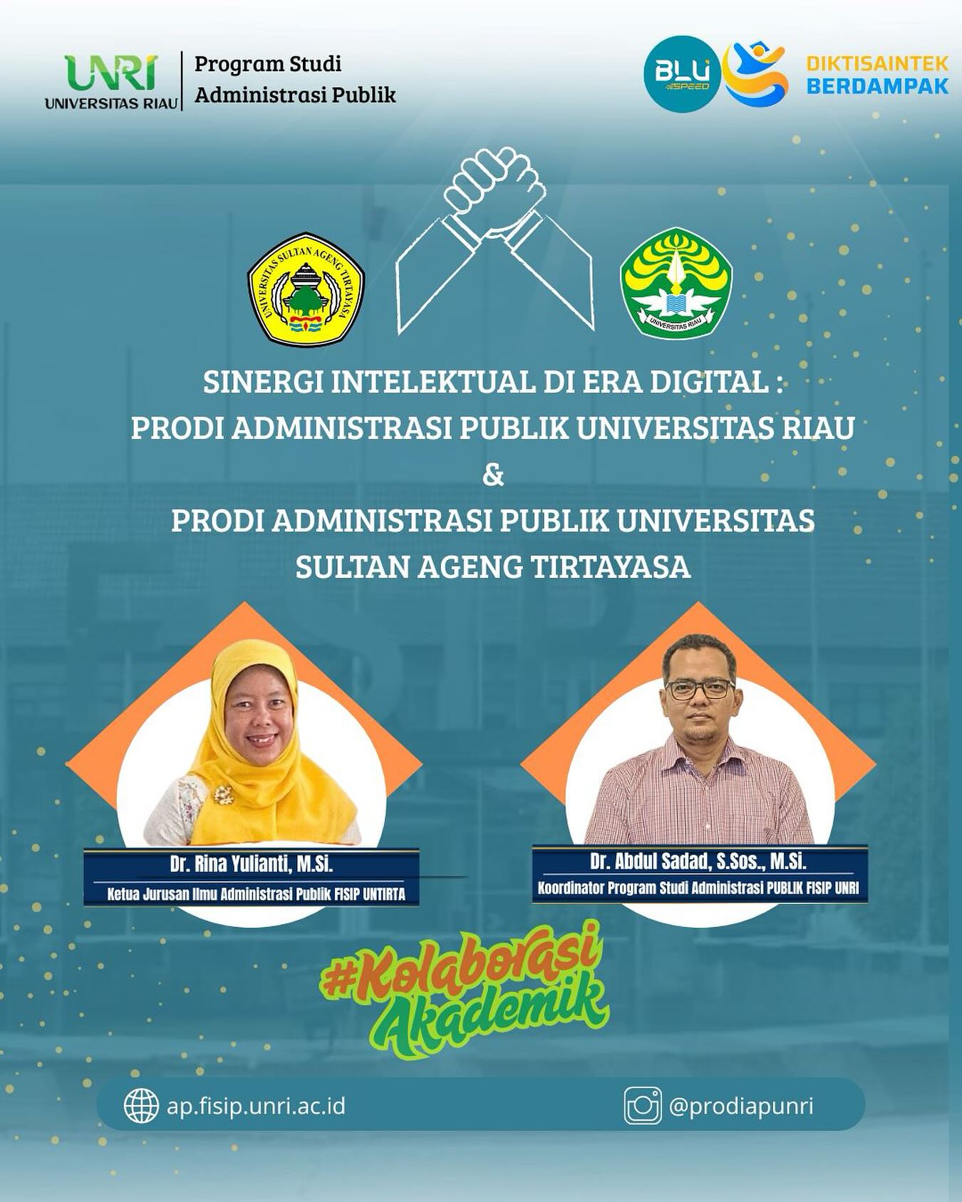 Kolaborasi Akademik FISIP Unri dan FISIP Untirta: Dosen Saling Berbagi Ilmu Lewat Perkuliahan Daring