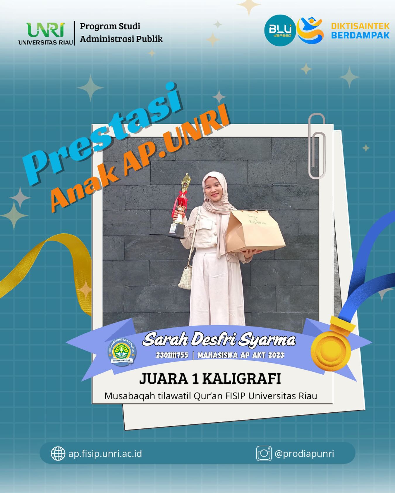 Selamat dan Sukses Sarah Desfri Syarma
