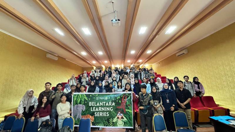 Generasi Muda Peduli Satwa Langka, Mahasiswa Biologi FMIPA UNRI Ikuti Belantara Learning Series Seminar Nasional Orangutan Tapanuli