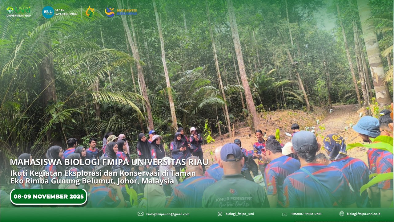 Mahasiswa Biologi FMIPA Universitas Riau Ikuti Kegiatan Eksplorasi dan Konservasi di Taman Eko Rimba Gunung Belumut, Johor, Malaysia