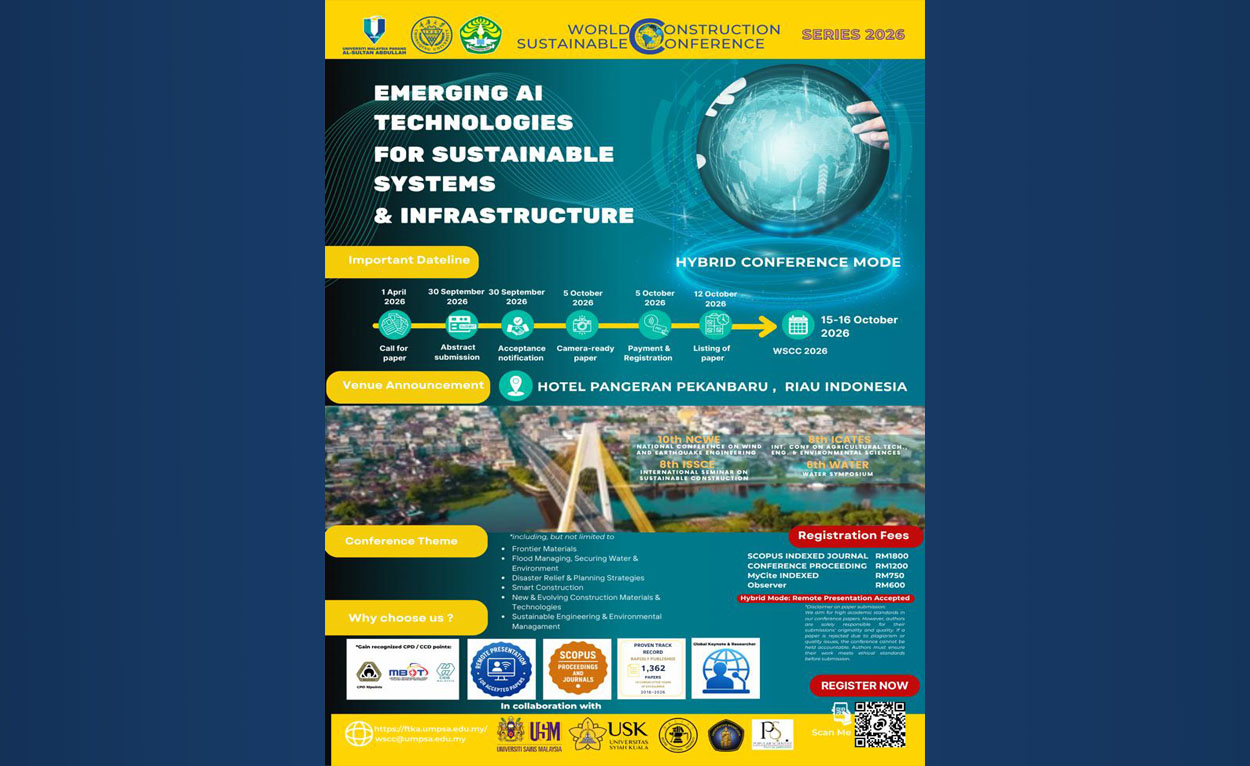 The World Sustainable Conference (WSCC) Series 2026