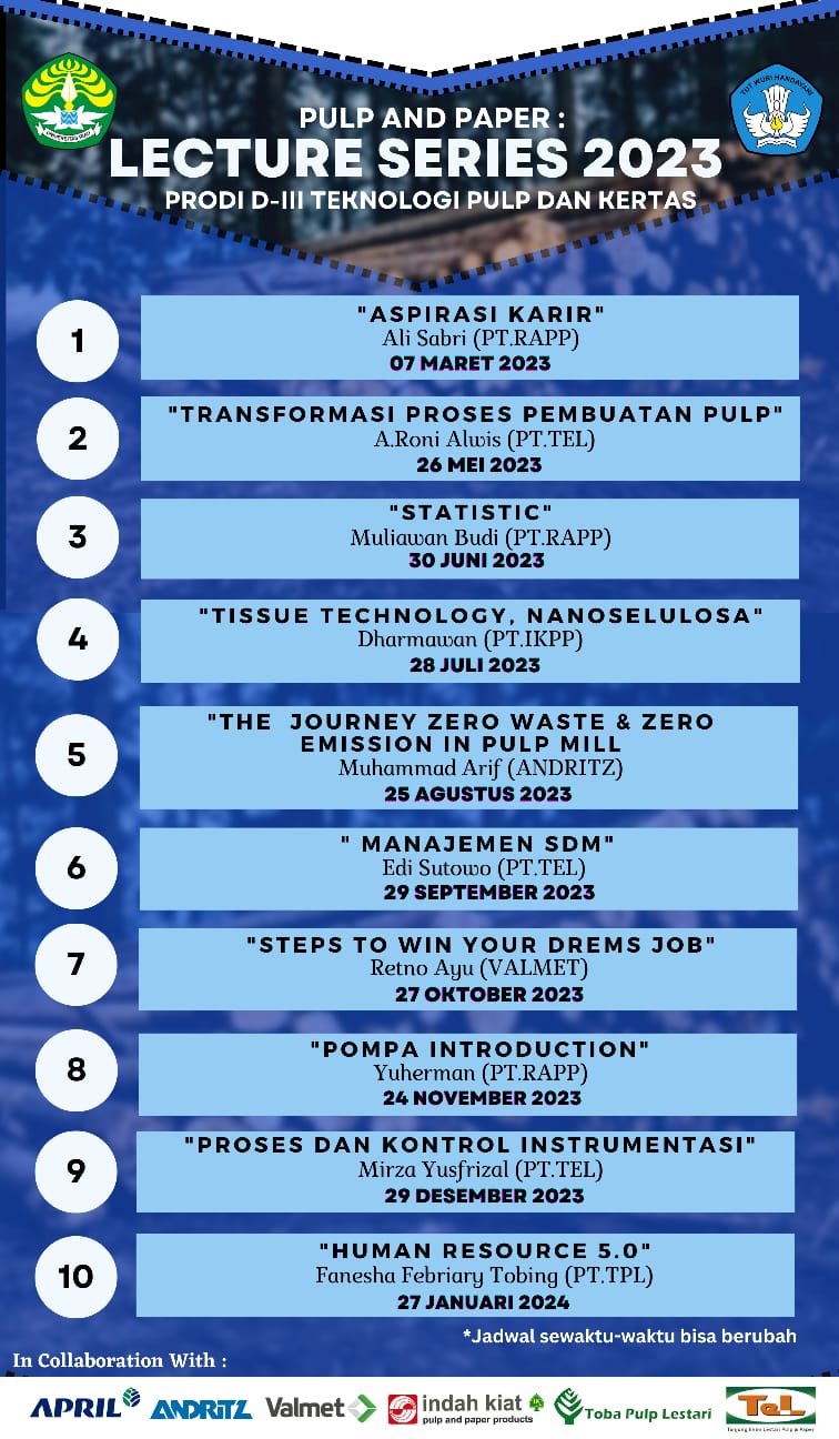 Pulp and Paper: Lecture Series 2024