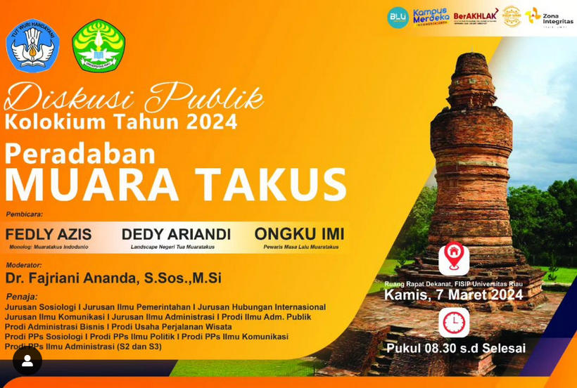 Diskusi Publik: Kolokium 2024 - Peradaban Muara Takus