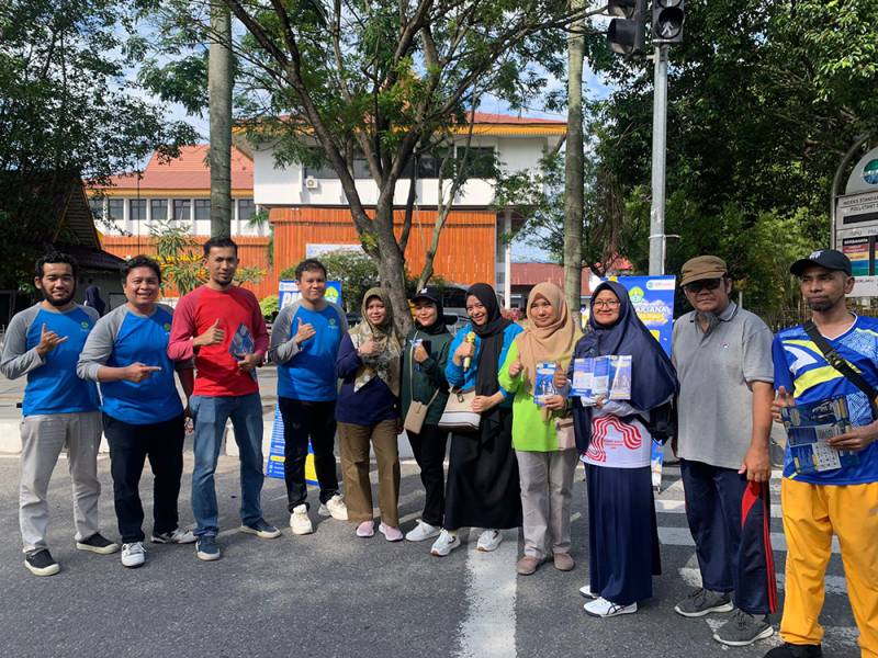 Pascasarjana UNRI Promosikan Penerimaan Mahasiswa Baru di Car Free Day Pekanbaru