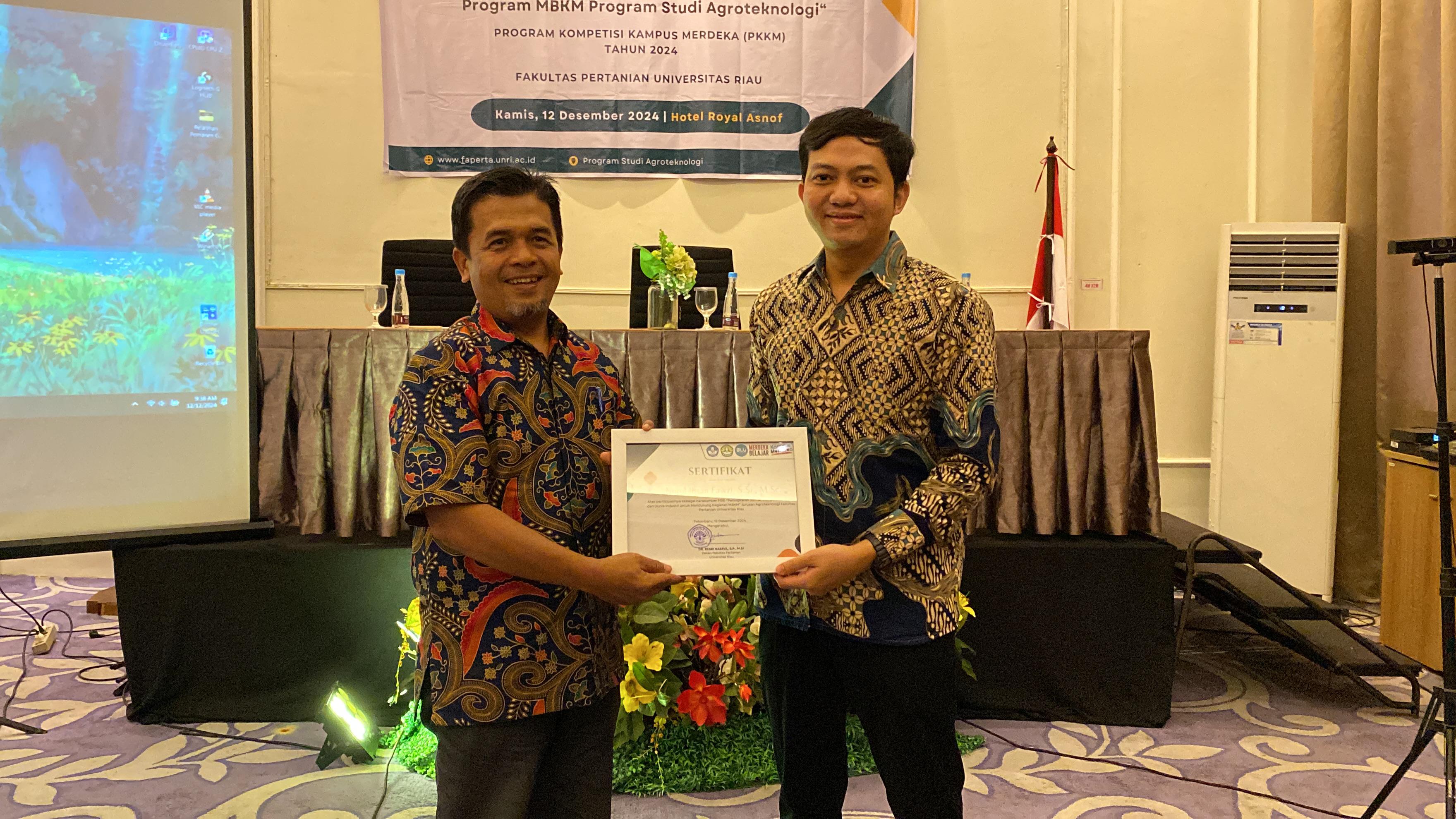 FGD Peningkatan Jumlah Mitra DUDI untuk Mendukung Program MBKM Program Studi Agroteknologi