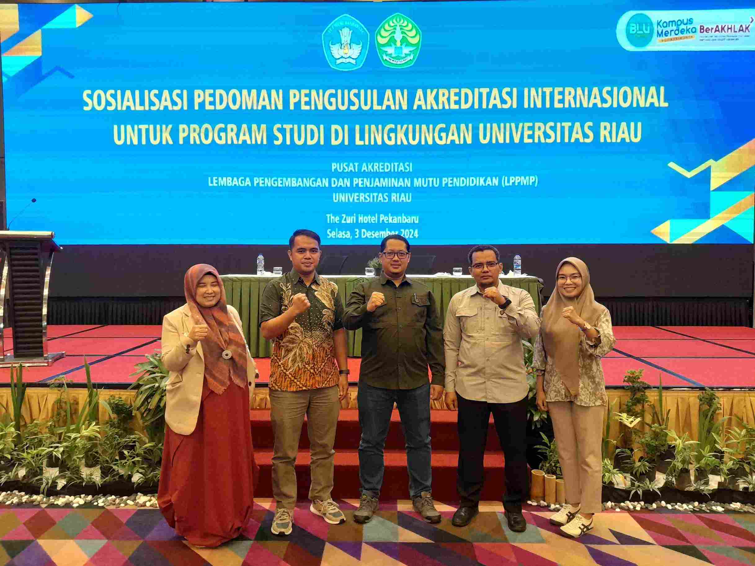 Sosialisasi Pedoman Pengusulan Akreditasi Internasional Program Studi di Universitas Riau