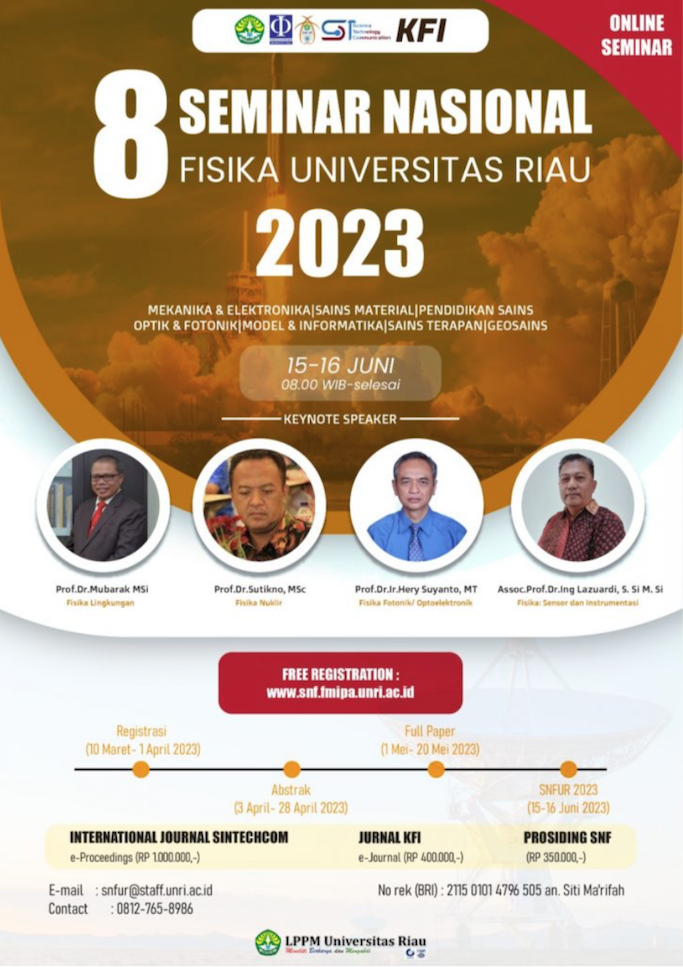 Seminar Nasional Fisika Universitas Riau 8-2023