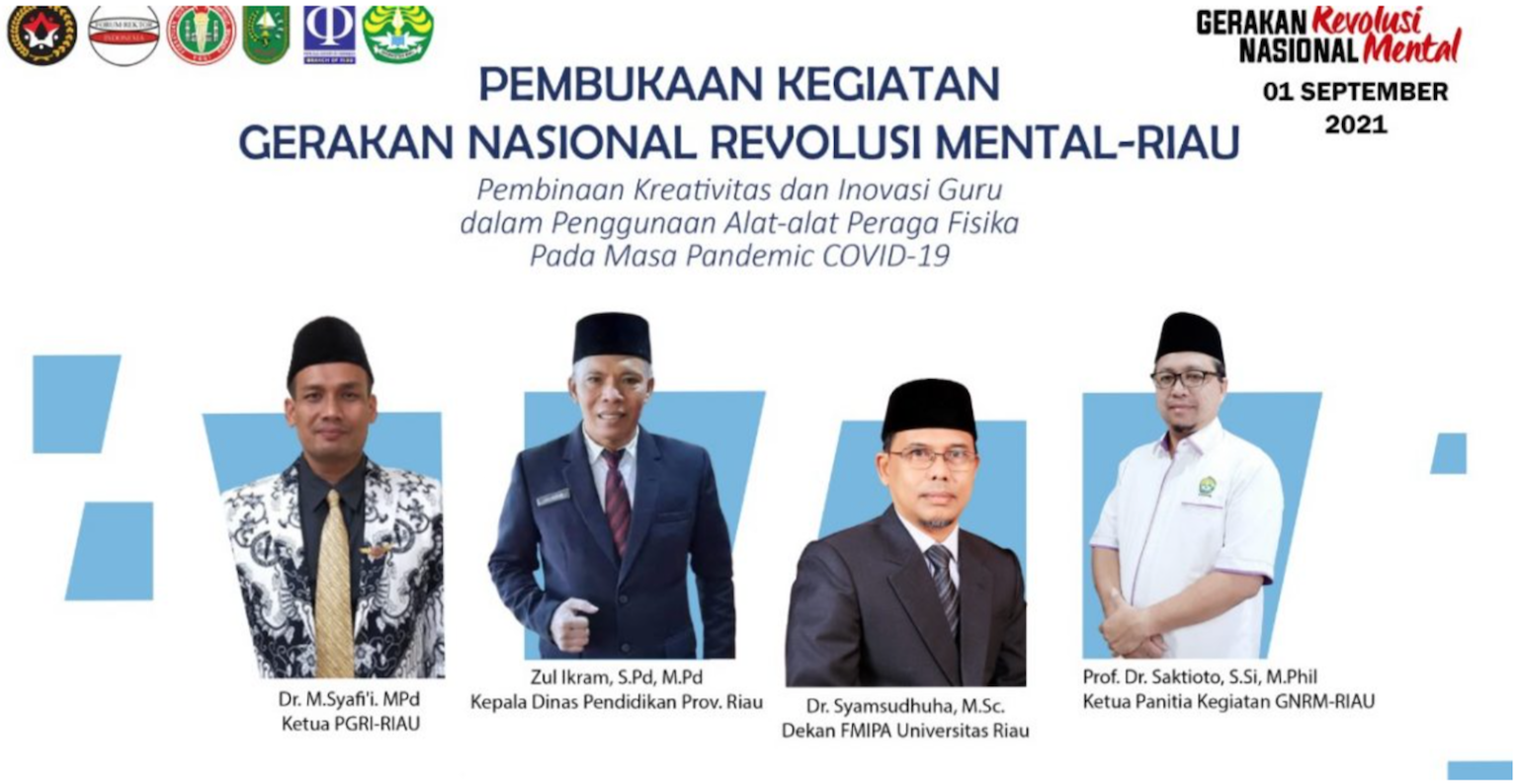 Pembukaan dan Jadwal Kegiatan GNRM 2021