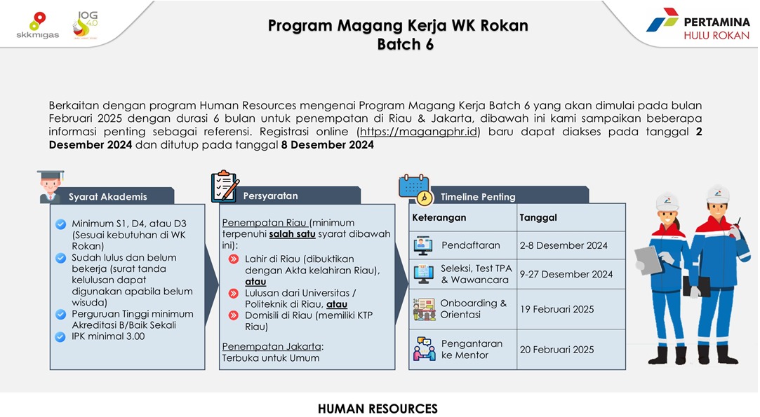 Program Magang Kerja WK Rokan Batch 6