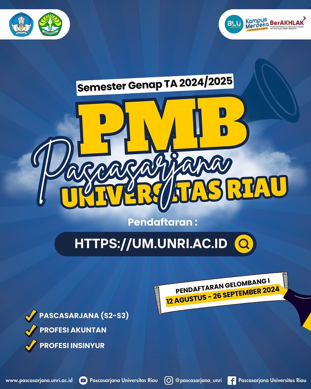 Penerimaan Mahasiswa Baru Semester Ganjil 2024-2025