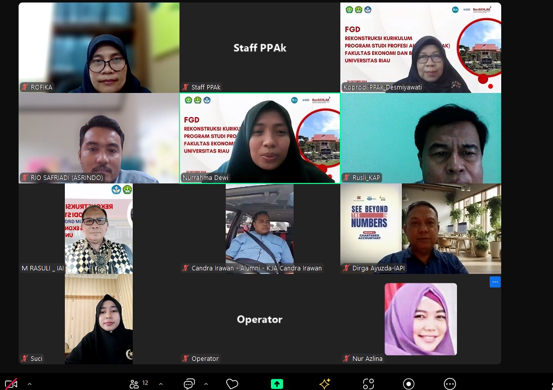 Rapat Tim Kurikulum Program Studi Pendidikan Profesi Akuntan