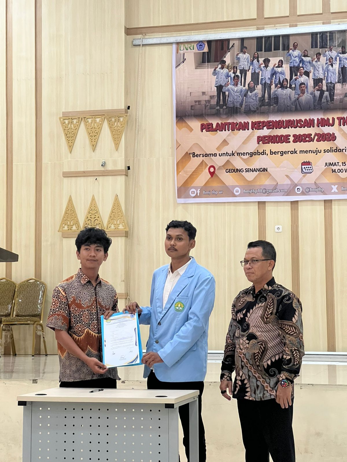 Pelantikan Pengurus HMJ Teknologi Hasil Perikanan UNRI Periode 2025/2026