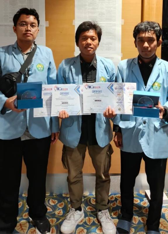 Mahasiswa S1 Teknik Elektro UNRI Raih Dua Medali Perunggu di Ajang International Innovation & Invention Competition 2024