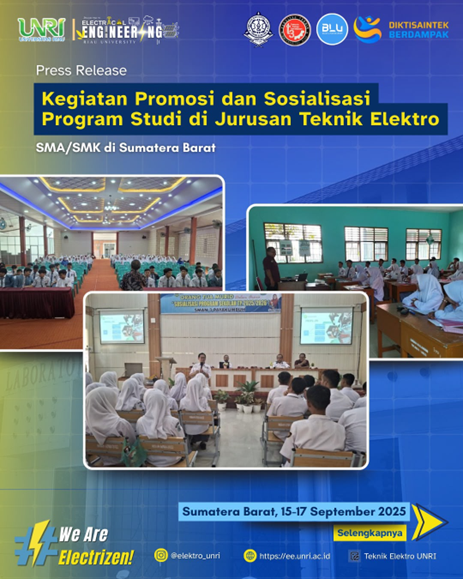 Dekatkan Pilihan Studi ke Siswa, Jurusan Teknik Elektro UNRI Gelar Roadshow ke Delapan Sekolah di Sumatera Barat
