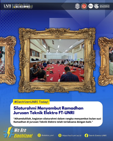 Sambut Ramadan, Dosen Jurusan Teknik Elektro UNRI Pererat Silaturahmi dan Kebersamaan