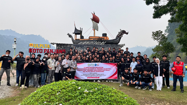 Mahasiswa Teknik Elektro Universitas Riau Laksanakan Kunjungan Industri ke PLTA Koto Panjang