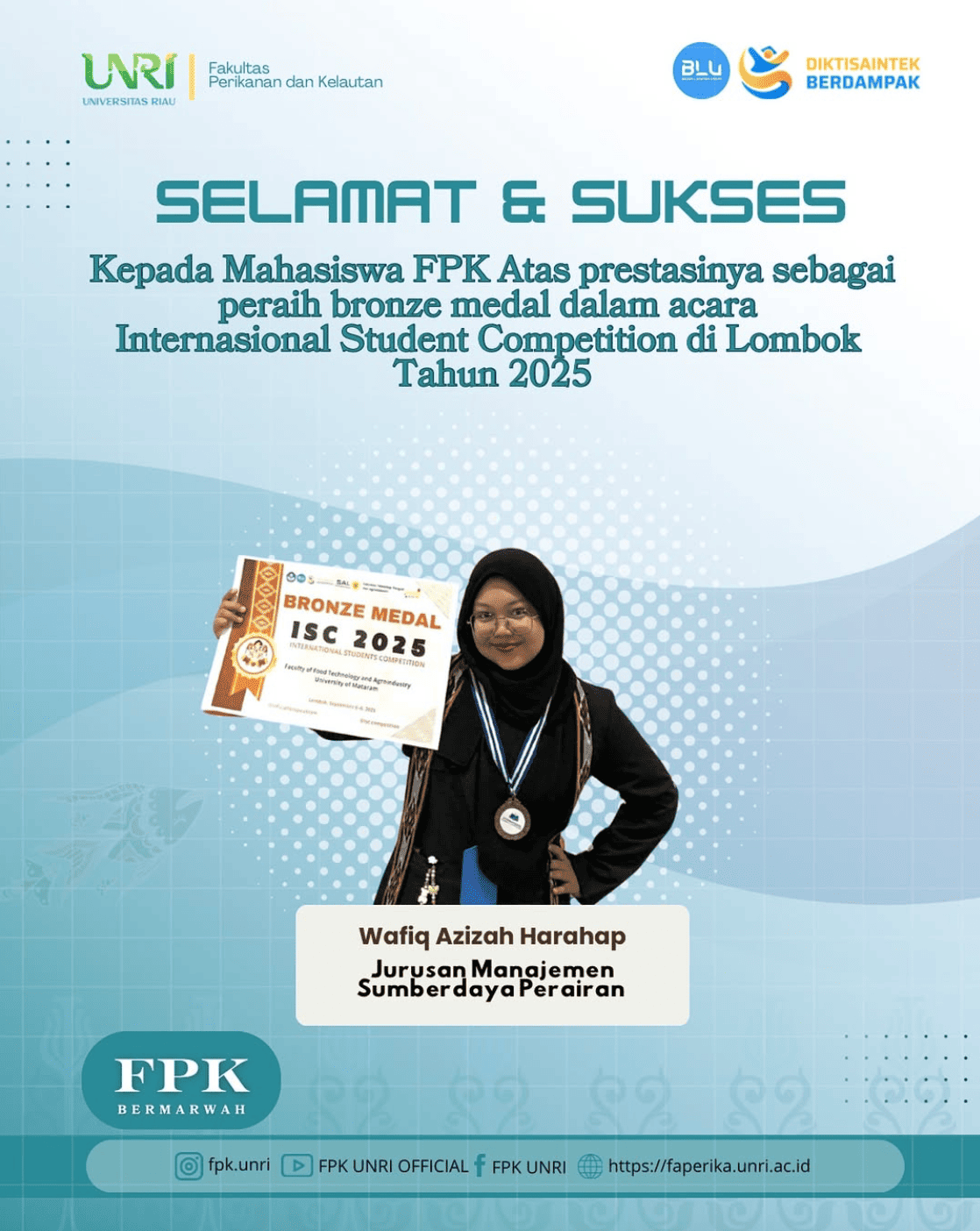 FPK UNRI Raih Prestasi Internasional di Lombok