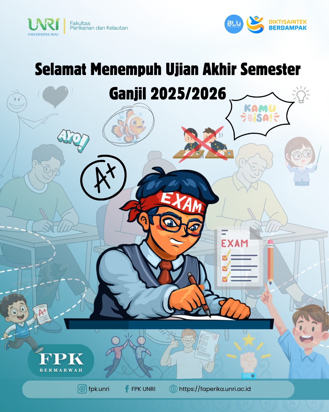FPK Universitas Riau Berikan Dukungan kepada Mahasiswa dalam Pelaksanaan Ujian Akhir Semester
