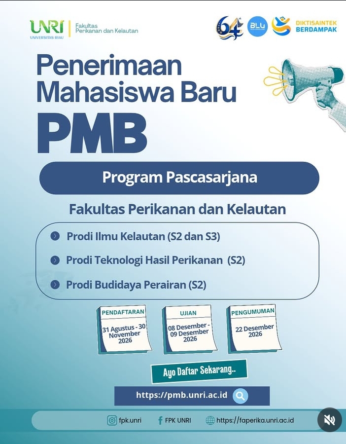 FPK UNRI Buka Penerimaan Mahasiswa Baru Program Pascasarjana Tahun 2026