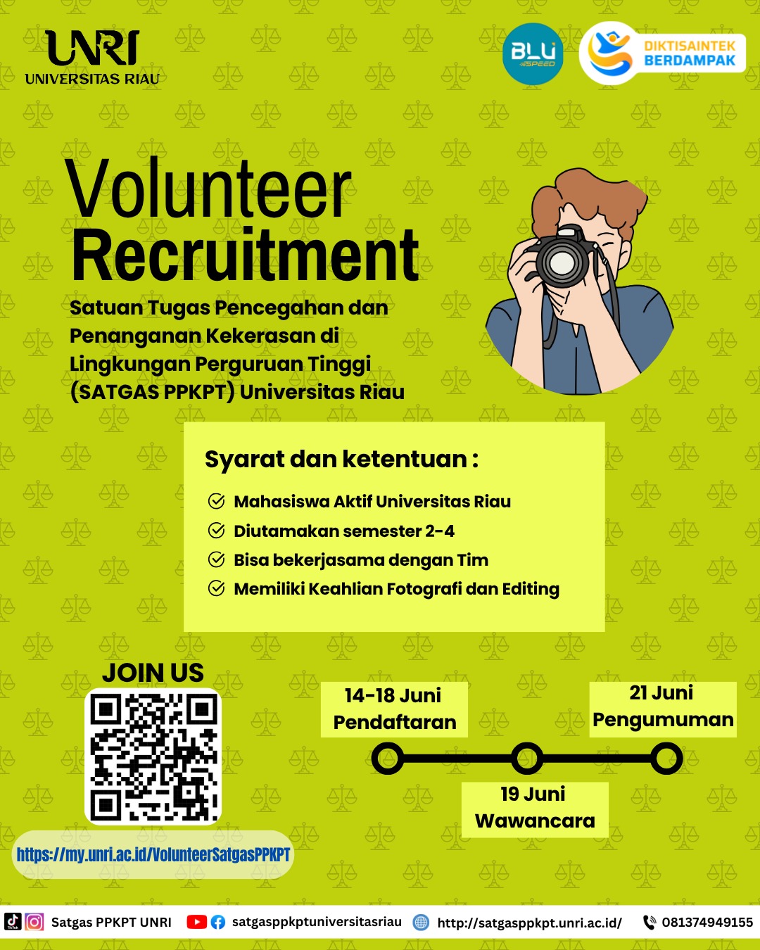 Open Recruitment Volunteer