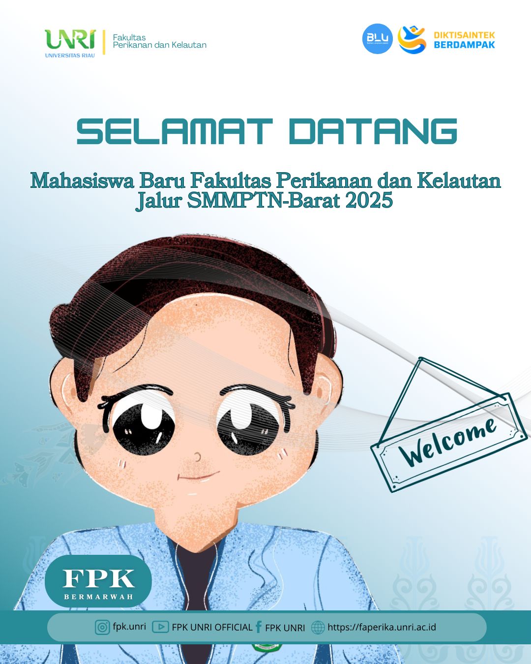 FPK UNRI Sambut Mahasiswa Baru Jalur SMMPTN-Barat 2025 dengan Semangat Berkarya dan Bertumbuh Bersama