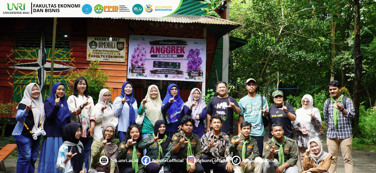 Dari Hutan Kampus untuk Masa Depan, FEB UNRI Mulai Langkah Awal Pembuatan Arboretum Anggrek