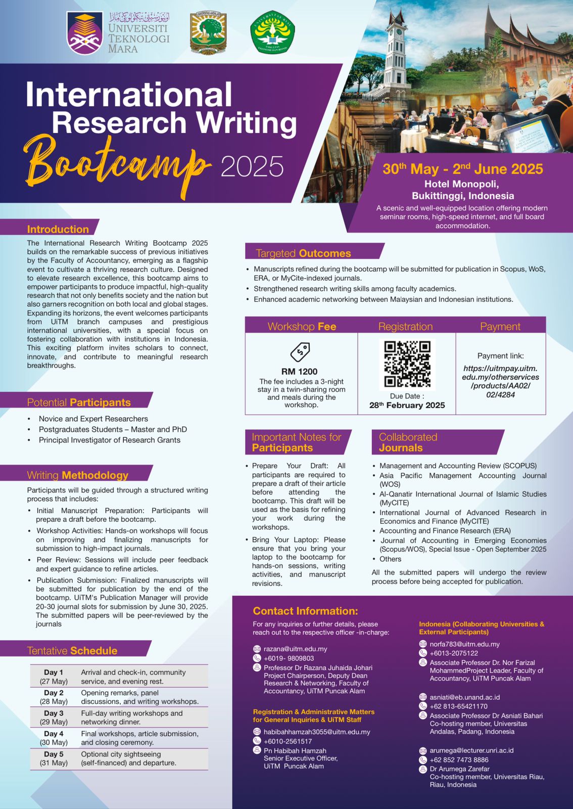 International Research Writing Bootcamp 2025