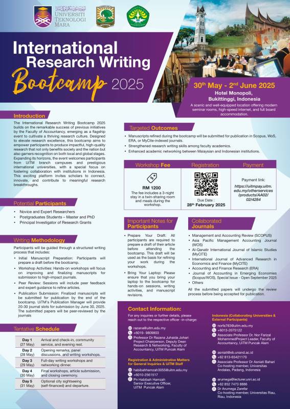 International Research Writing Bootcamp 2025