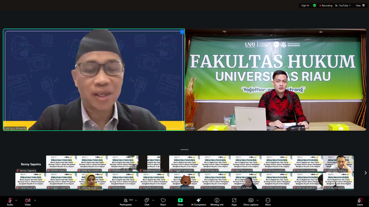 Prof. Budi Agus Riswandi Paparkan Strategi Komprehensif Atasi Sengketa Hak Royalti