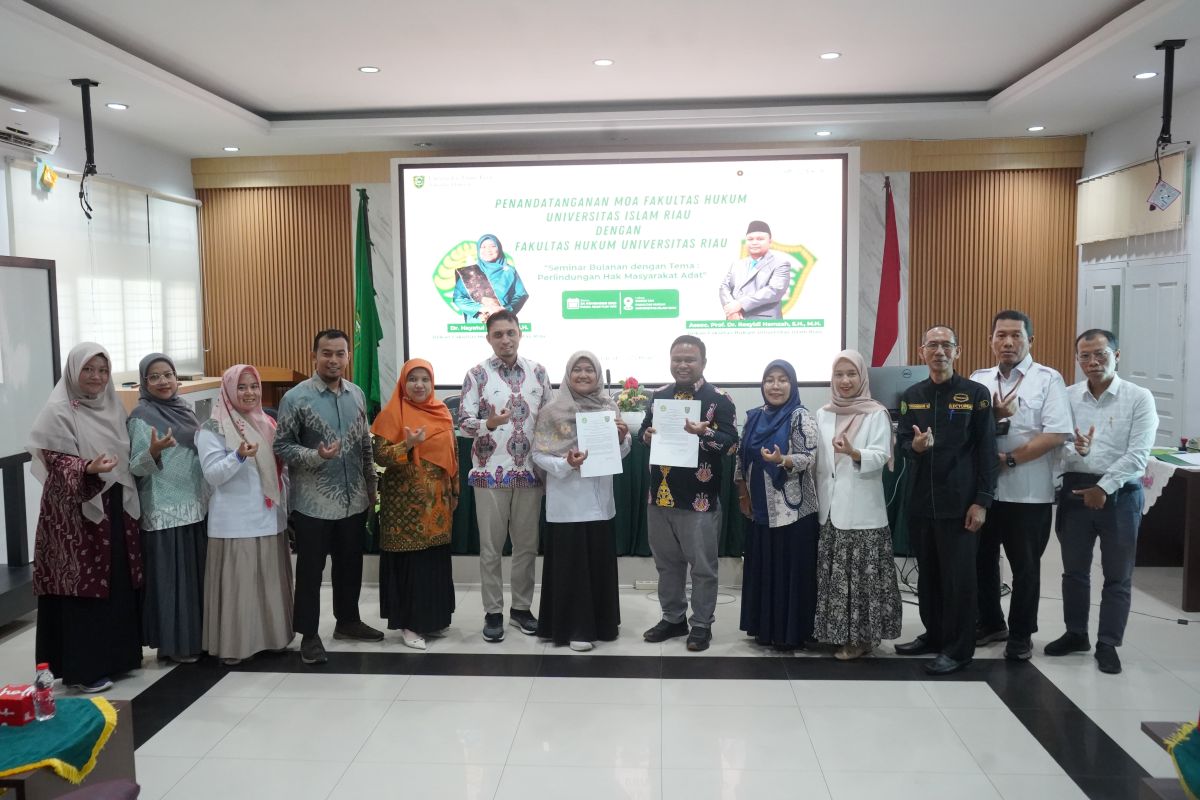 Fakultas Hukum UNRI & Fakultas Hukum UIR Resmi Berkolaborasi demi Mutu Tridharma