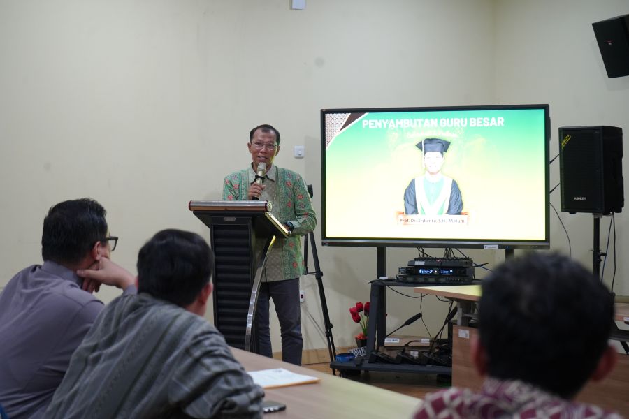 Jumat Berkah: Penyambutan Guru Besar, Prof. Dr. Erdianto, SH, M.Hum